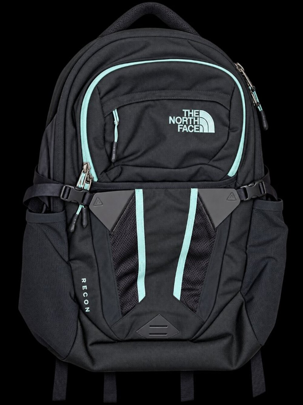 The North Face Recon Backpack Black & Mint Blue